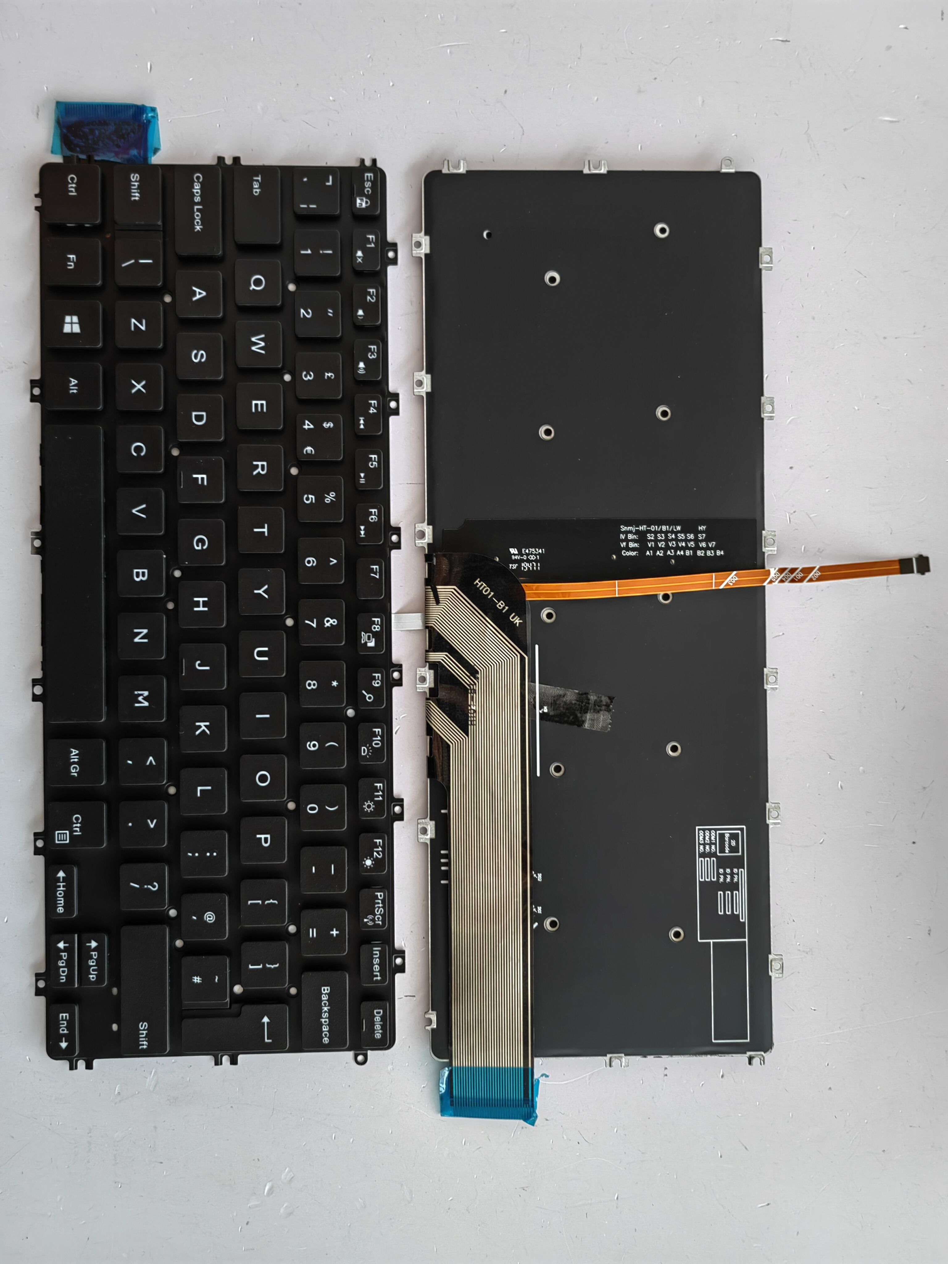 Picture of New Replacement Laptop Keyboard For DELL 3400/3310/3390/5481/5482/5488 BLACK Backlit (OEM) Uk Layout